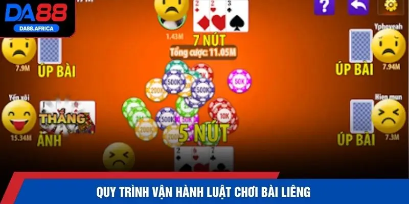 Quy trình vận hành luật chơi bài liêng